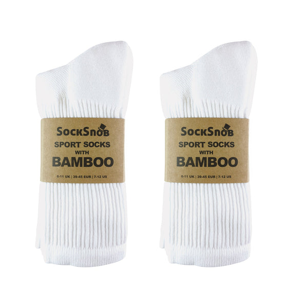 Mens Bamboo / Organic Cotton Running Sport Socks (Multipack Options)