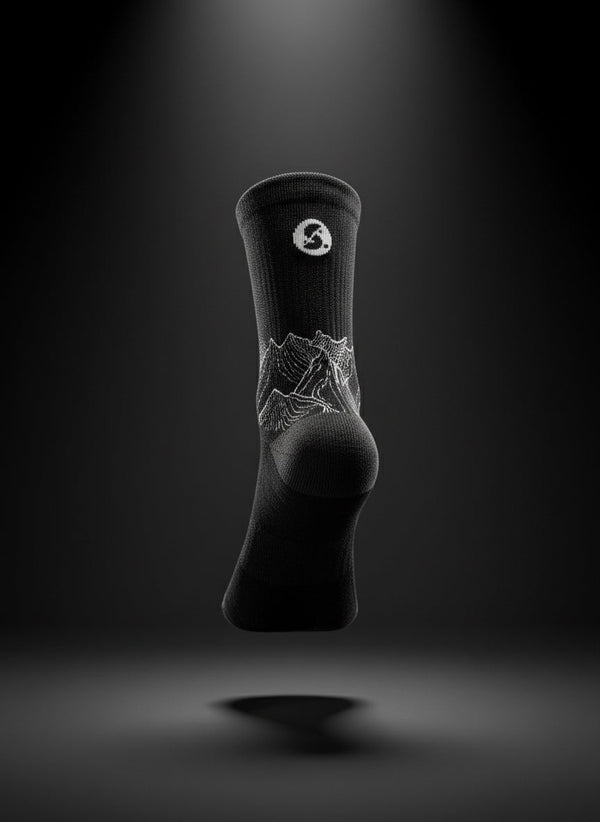 Stride Trail Running Socks – Black