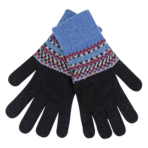 Mens Wool Gloves | Winter Cute Fairisle Gloves for Cold Weather
