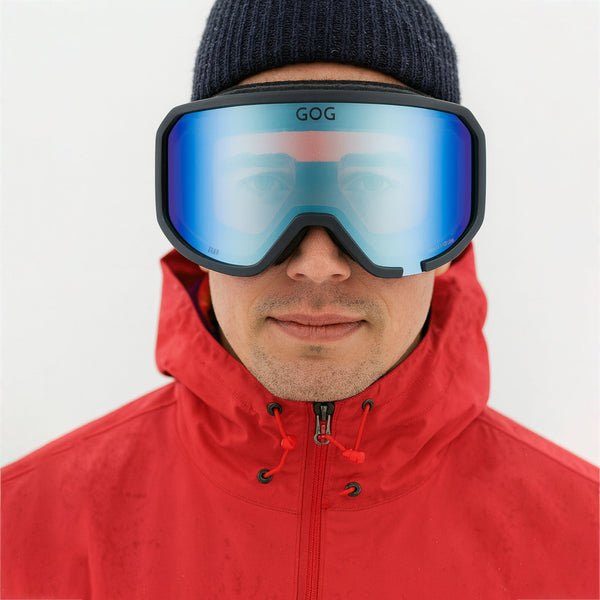Zero UV400 Ski Snowboard Goggles with Anti-Fog Hydrophobic Mirror Double Lens