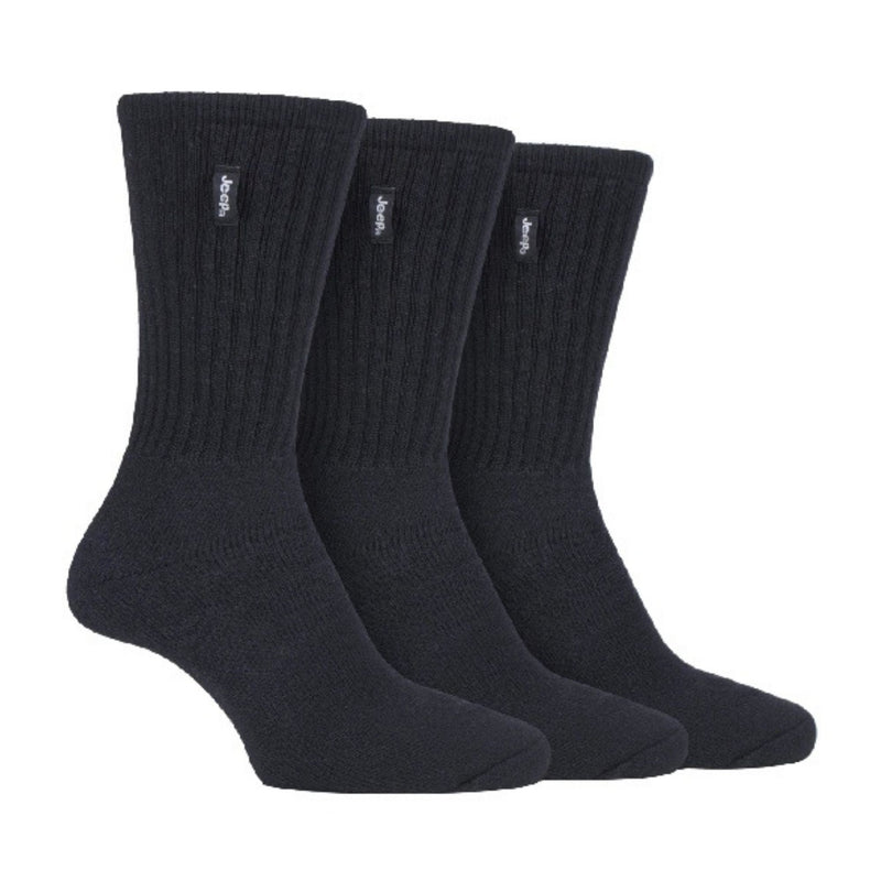 3 Pack Mens Vintage Cotton Cushioned Socks for Hiking Boots