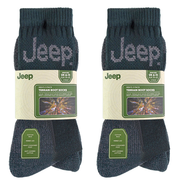 Mens Luxury Cushioned Cotton Hiking Socks (Multipack Options)