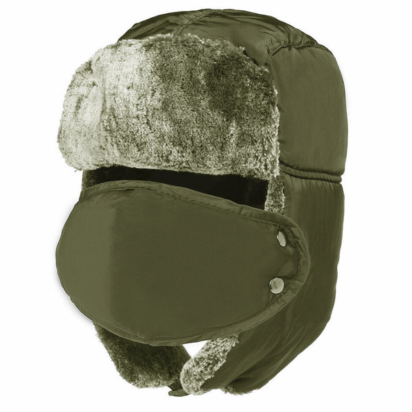 Adults Waterproof Thermal Fleece Lined Bomber Trapper Hat
