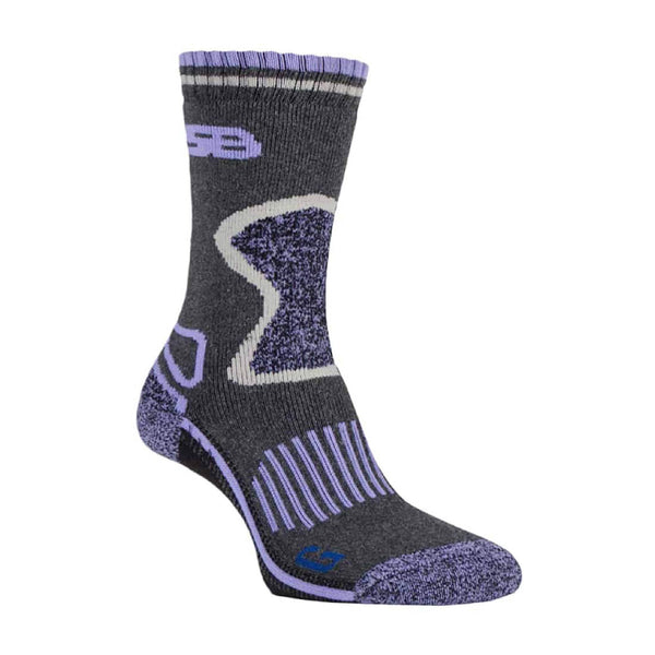 2 Pack Ladies Wool Blend Hiking Socks with Arch Support