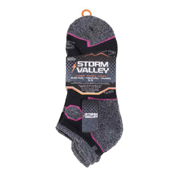 3 Pack Ladies Breathable Bright Sport Trainer Socks