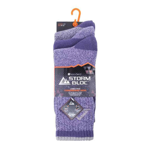 3 Pack Ladies Lightweight Hiking Socks with Arch Support