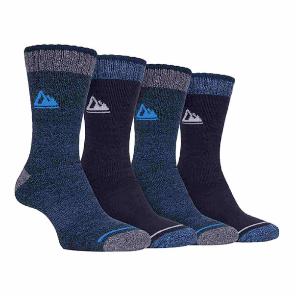4 Pack Mens Cushion Sole Hiking Work Boot Socks