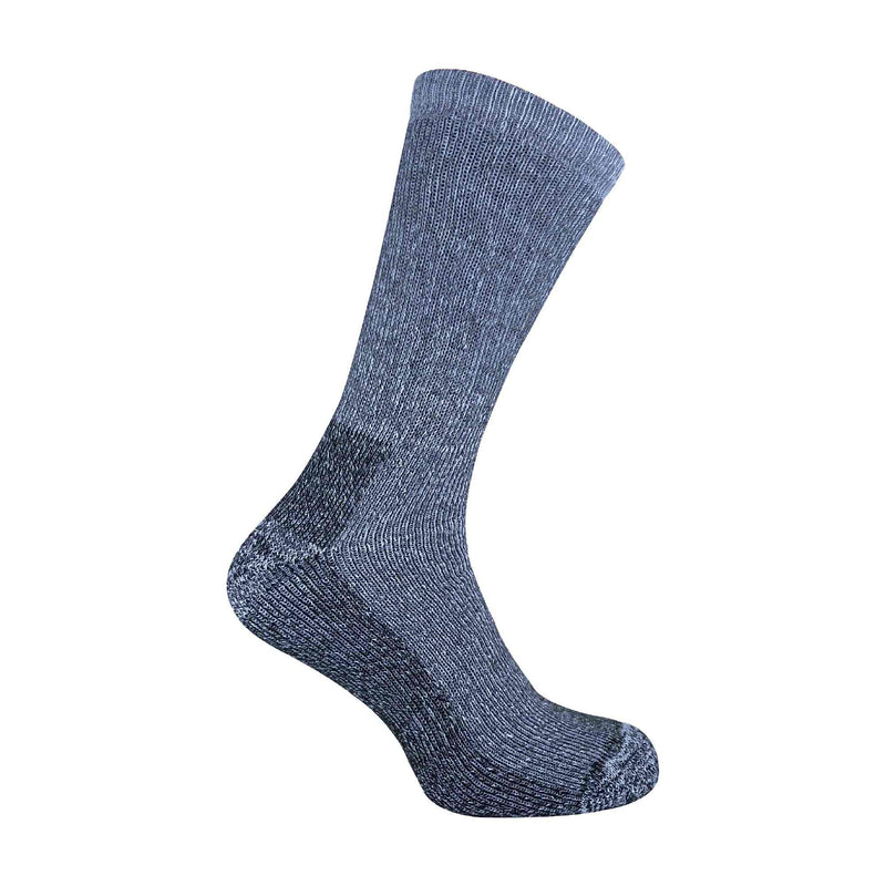 2 Pack Mens Cushioned Heel & Toe Thermal Wool Hiking Socks