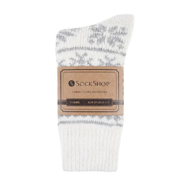 2 Pack Unisex Thick Heavy Winter Warm Wool Hiking Boot Socks