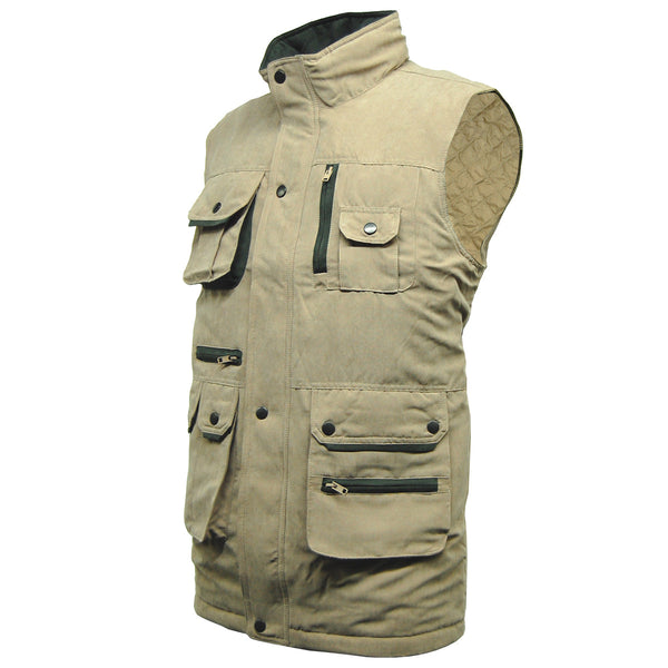 Mens Padded Multi Pocket Micro Bodywarmer
