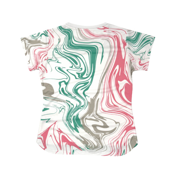 AIXO Chrome Women's Sports T-Shirt — White