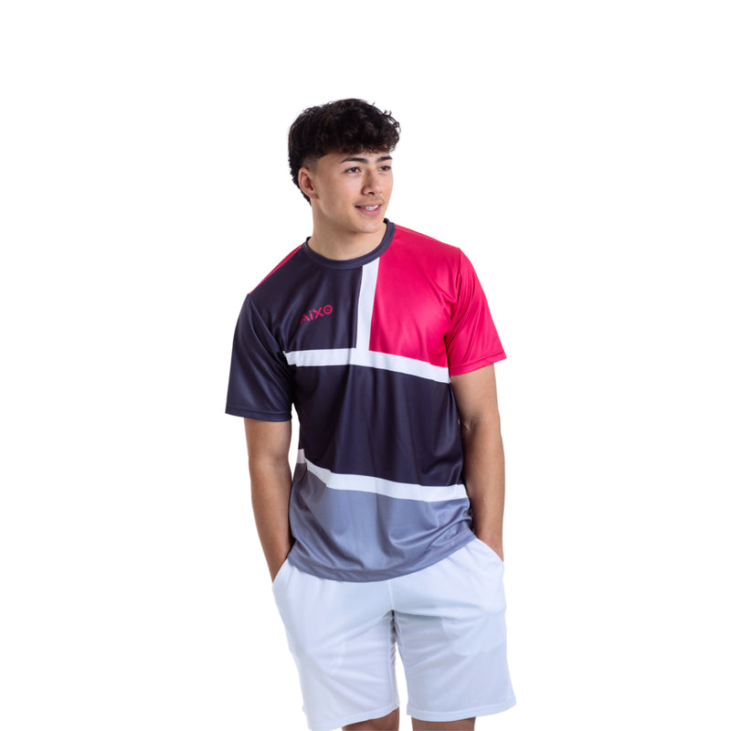 AIXO Court Men's Sports T-Shirt — Graphite