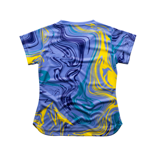 AIXO Chrome Women's Sports T-Shirt — Graphite