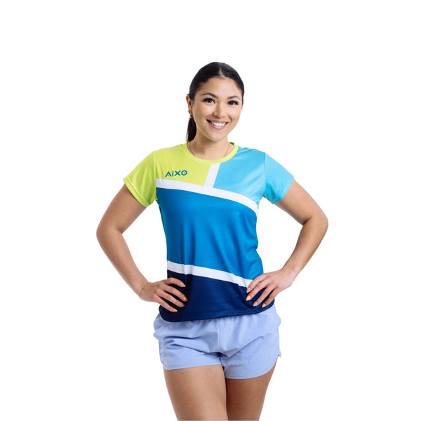 AIXO Court Women's Sports T-Shirt — Teal