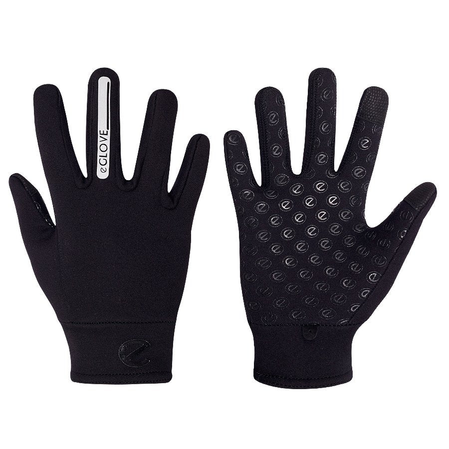 eGLOVE Fleece Running Gloves – Black