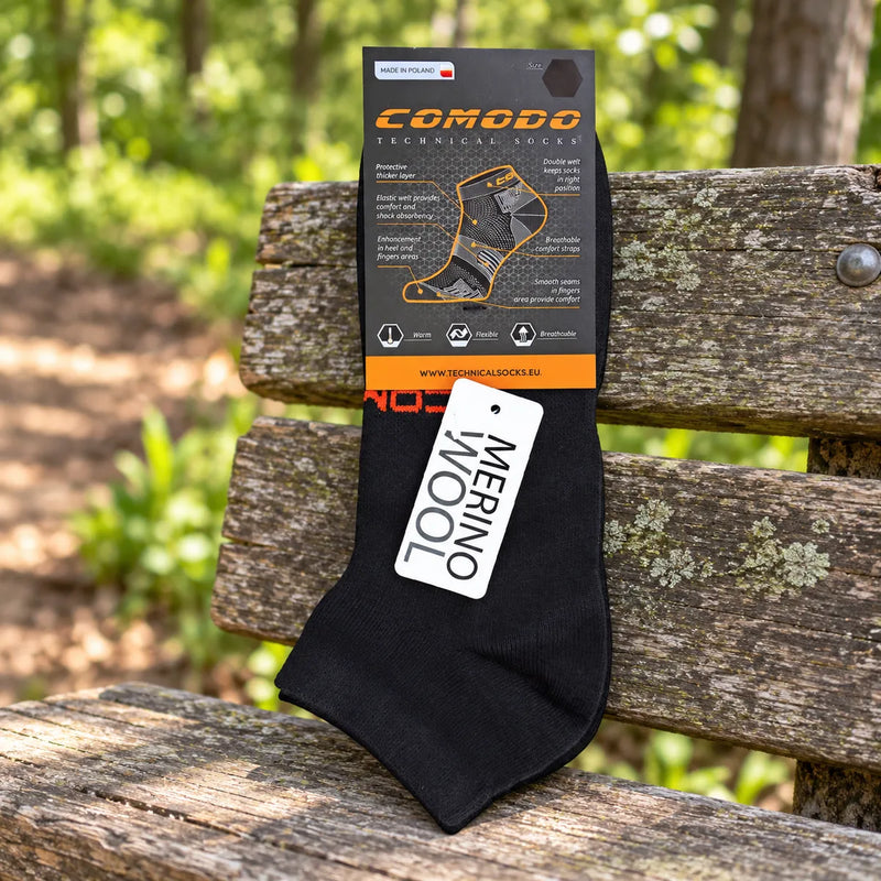 1 Pack Merino Wool Ankle Trail Sport Running Socks — product photograph