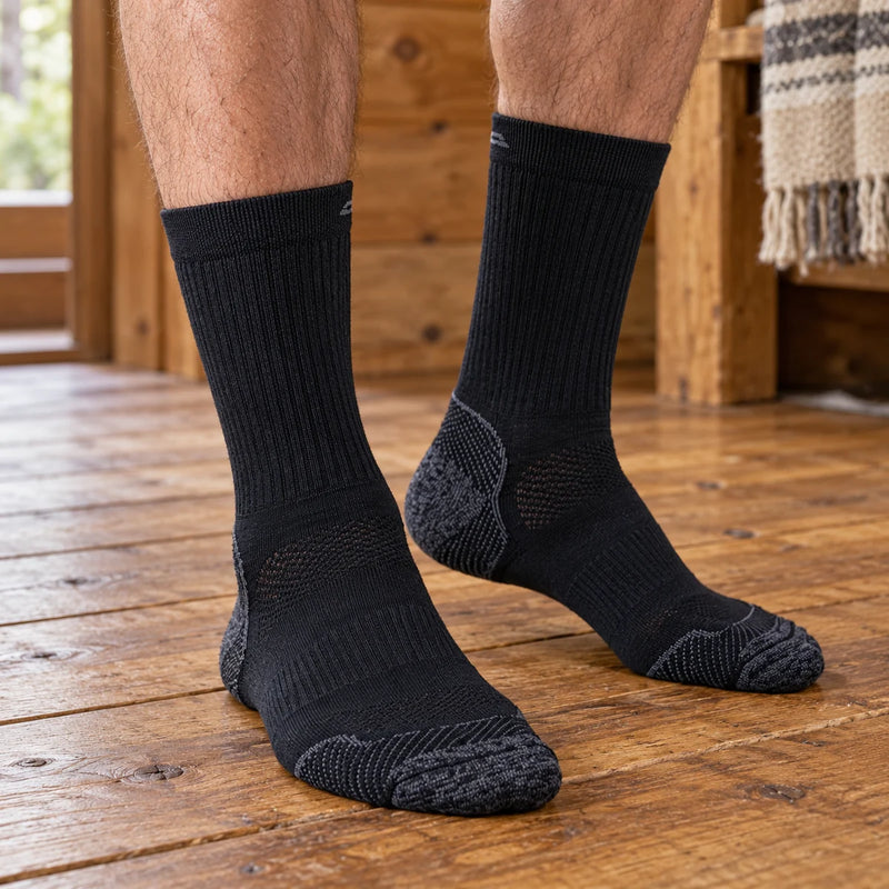 1 Pack Merino Wool Quick Drying Lightweight Hiking Socks — product photograph
