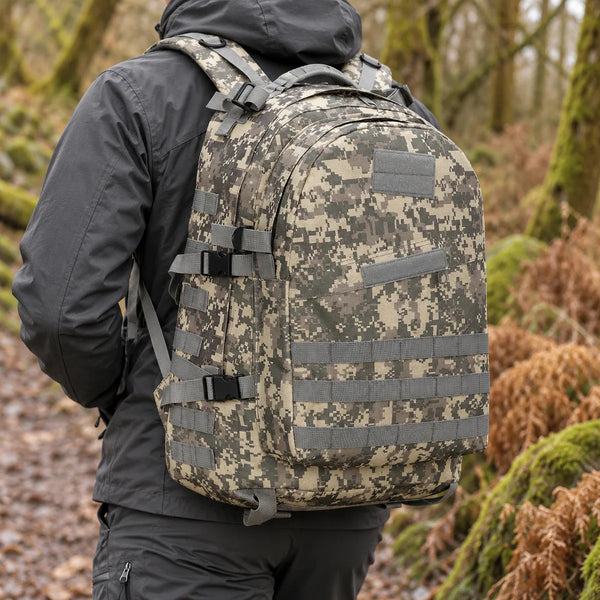 40L Camouflage 3D Tactical Outdoor Military Rucksack Backpack Camping Hiking Bag — product photograph