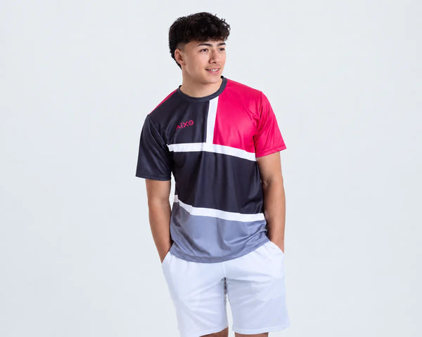 AIXO Court Men's Sports T-Shirt — Graphite