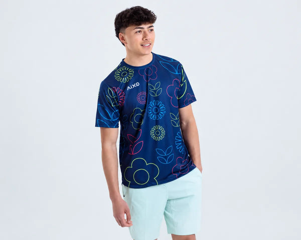 AIXO Spring Men's Sports T-Shirt — Navy