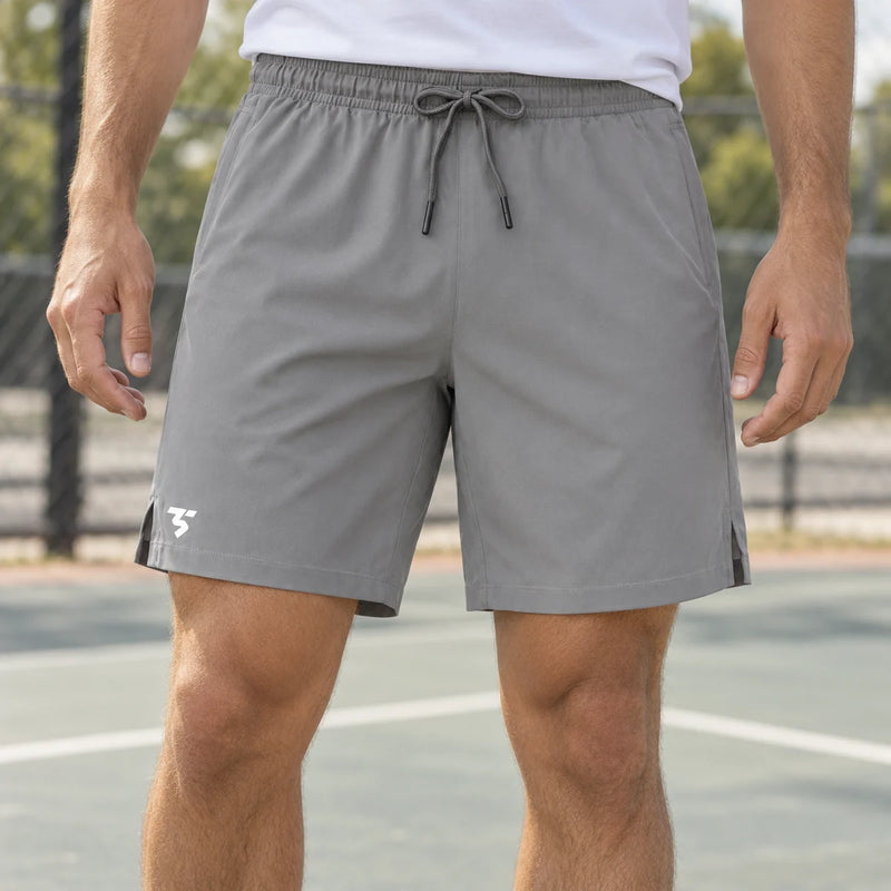 Men's Active Court Shorts - Grey — product photograph