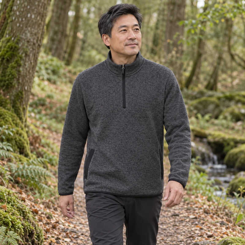 Mens Easton Pullover Comfortable Fleece Sweatshirt — product photograph