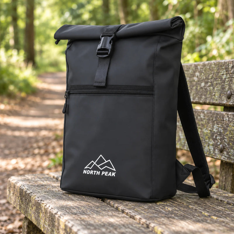 North Peak Blaze Rolltop Backpack — product photograph