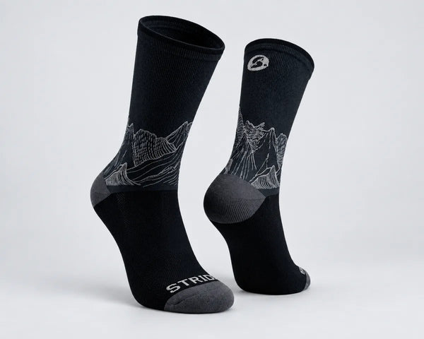 Stride Trail Running Socks – Black