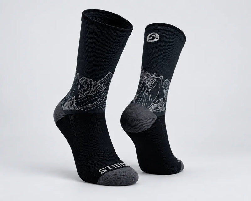 Stride Trail Running Socks – Black