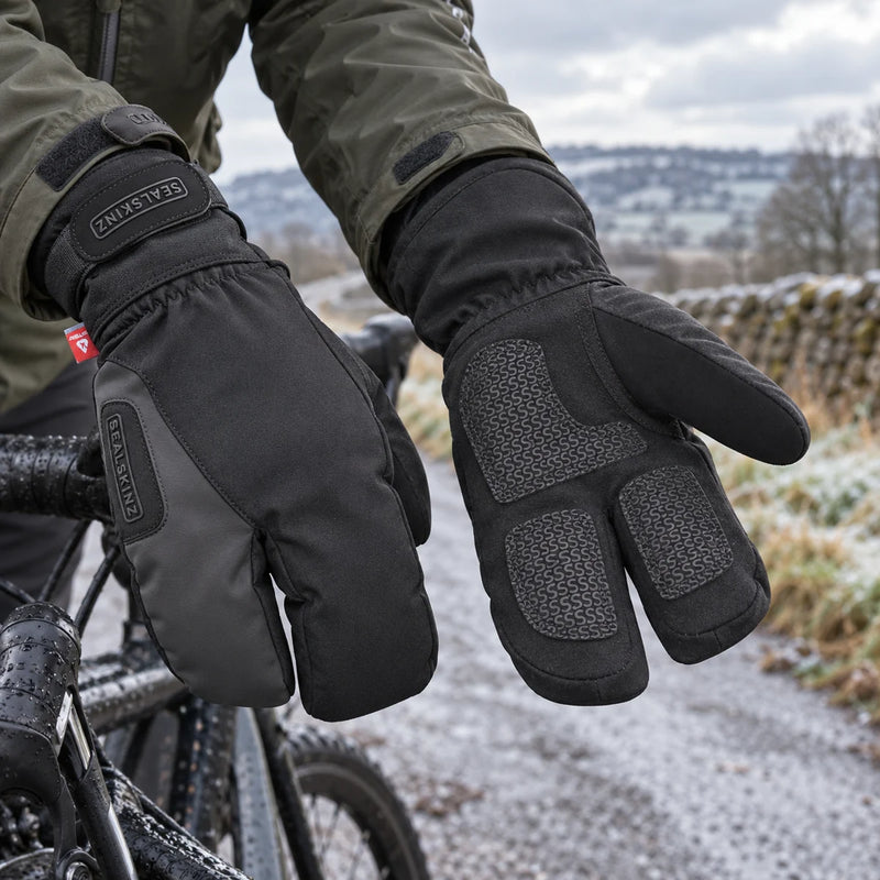 Waterproof Extreme Cold Weather Cycle Split Finger Glove for Men and Women — product photograph