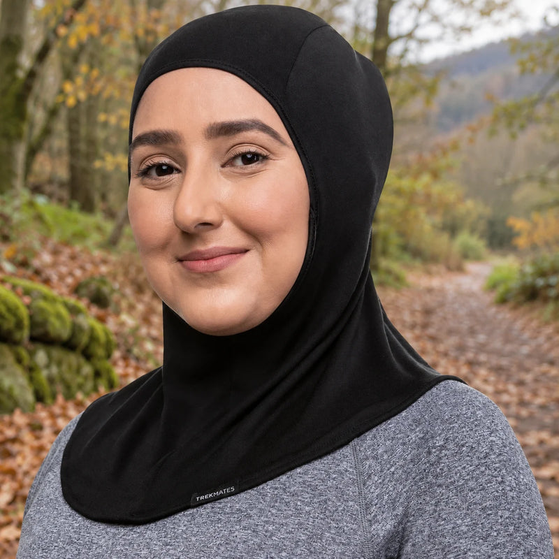 Womens Silk Hijab Liner Lightweight Breathable Thermal Hiking Outdoor Wear — product photograph