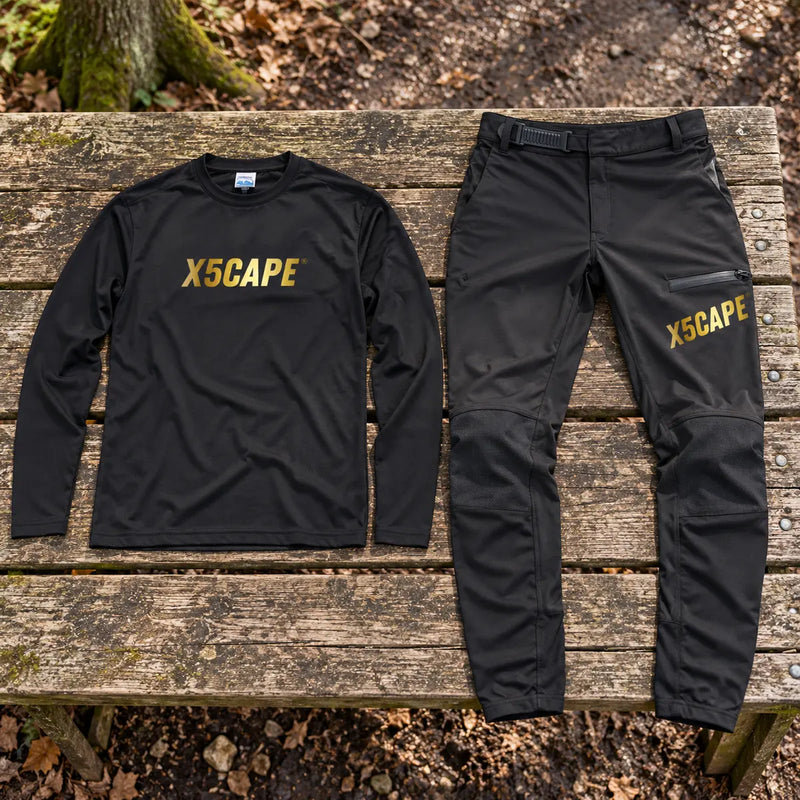 X5CAPE Rebellion 24K Long Sleeve Mountain Bike Race Kit — product photograph