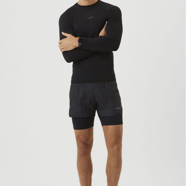 Mens Long Sleeve Running Breathable  T-Shirt for All Sports