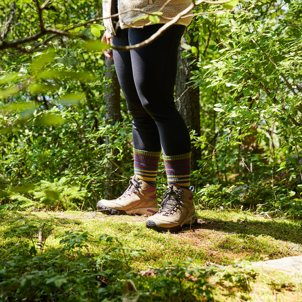 Ladies Boot Midweight Hiking Merino Wool Seamless Socks