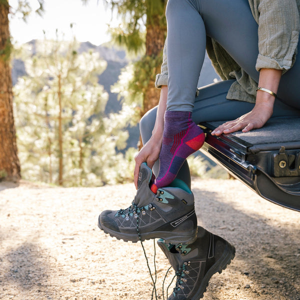 Ladies Ankle Midweight Hiking Seamless Merino Socks