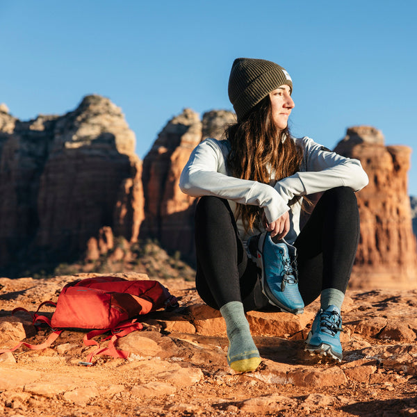 Ladies Ankle Midweight Hiking Seamless Merino Socks