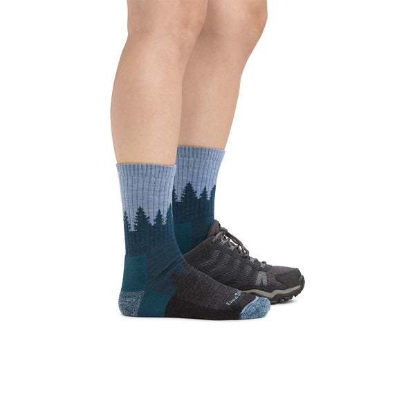 Ladies Micro Crew Midweight Hiking Merino Wool Seamless Socks