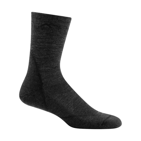 Mens Merino Wool Crew Lightweight Cushioned Hiking Socks