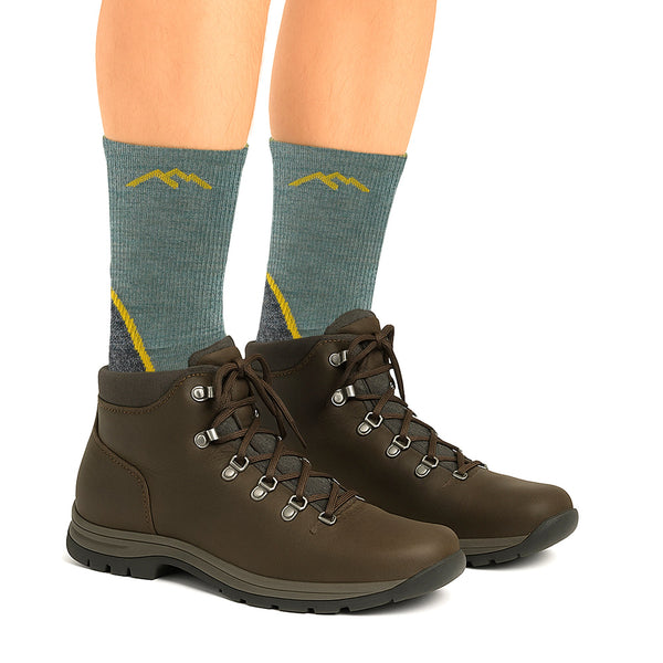 Mens Merino Wool Crew Lightweight Cushioned Hiking Socks