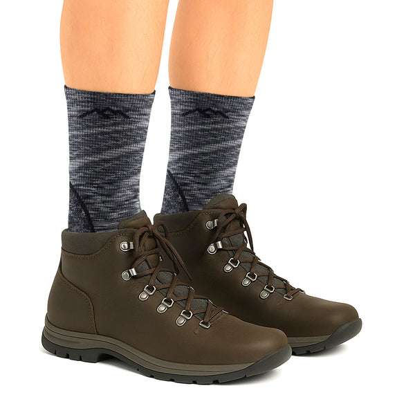 Mens Merino Wool Crew Lightweight Cushioned Hiking Socks
