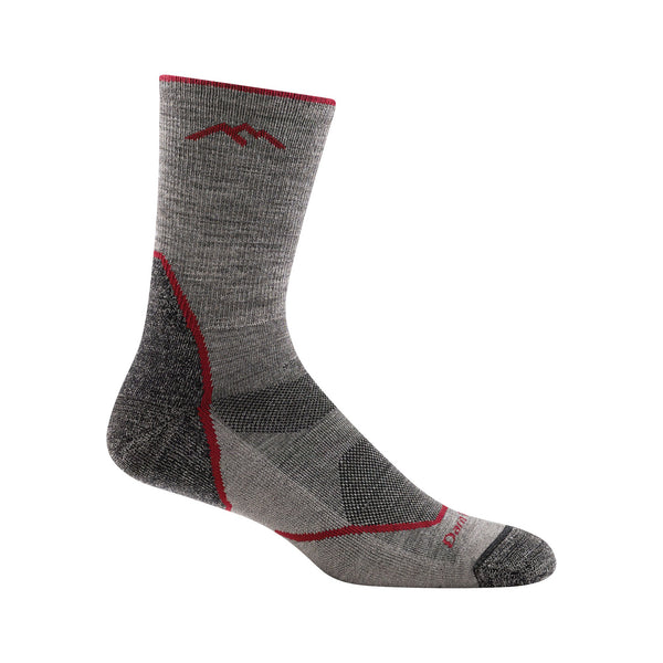 Mens Merino Wool Crew Lightweight Cushioned Hiking Socks