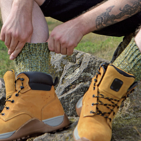 1 Pack Mens Thick Warm 100% Wool Hiking & Walking Socks