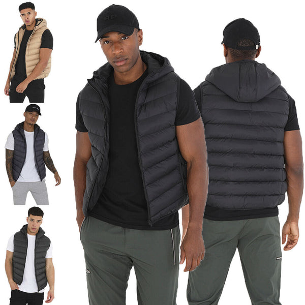 Mens BlackBurn Padded Hooded Bodywarmer