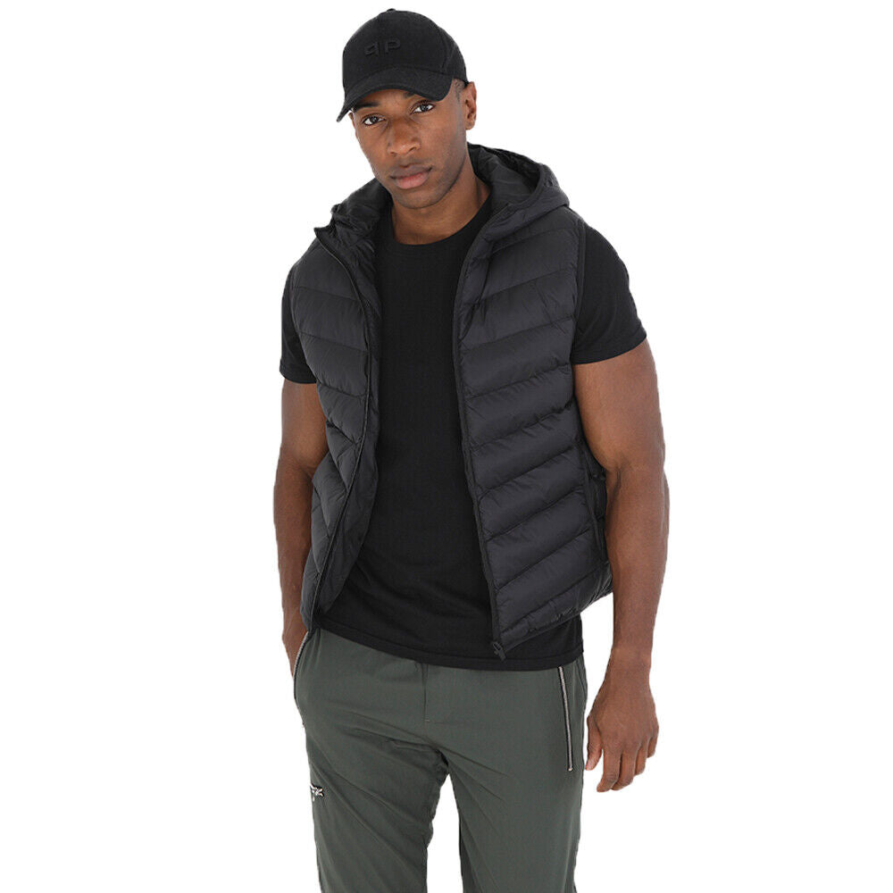 Mens BlackBurn Padded Hooded Bodywarmer