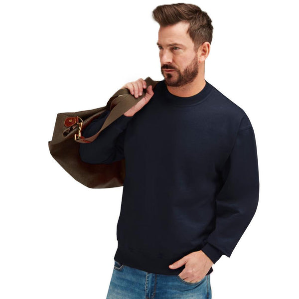 Adults Casual Leisure Sport Plain Classic Sweatshirt