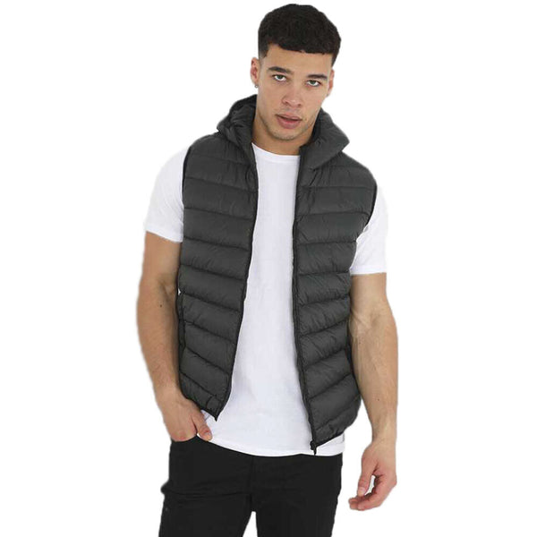 Mens BlackBurn Padded Hooded Bodywarmer