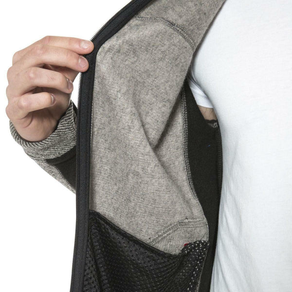 Mens Jynx Heavyweight Full Zip Fleece Jacket with Rib Effect