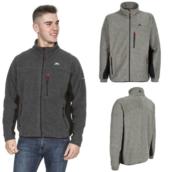 Mens Jynx Heavyweight Full Zip Fleece Jacket with Rib Effect