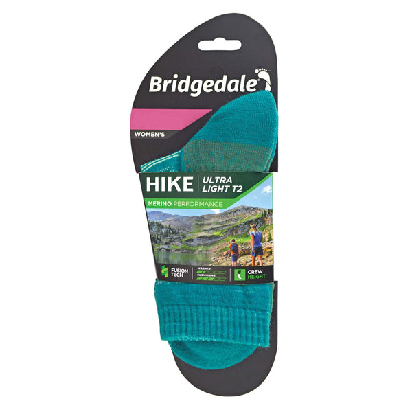 1 Pack Ladies Hiking Ultralight T2 Merino Wool Crew Socks