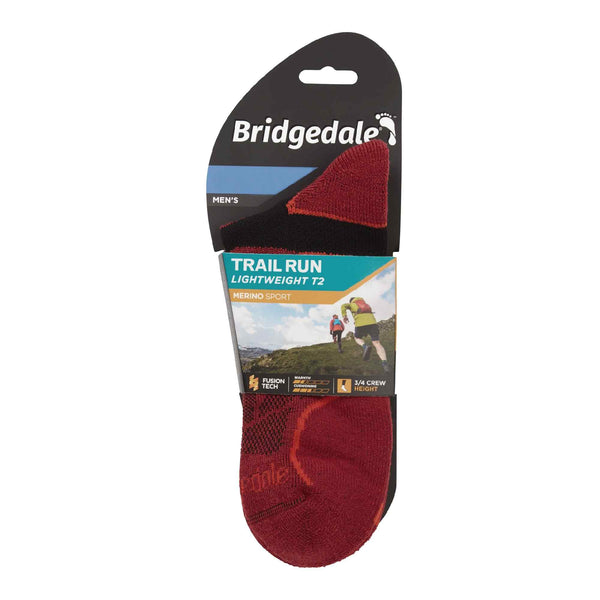 1 Pack Mens Trail Lightweight T2 Merino Wool 3/4 Sport Socks
